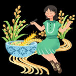芒种插画           