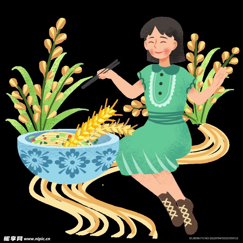 芒种插画           