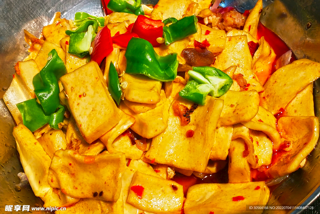 麻辣千叶豆腐美食
