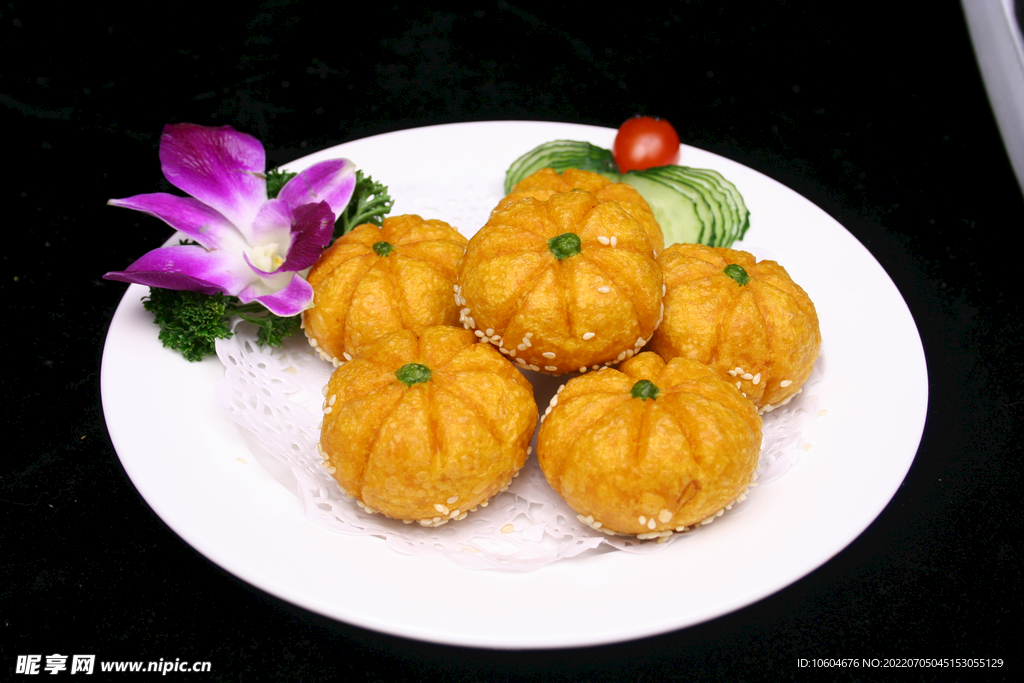 玲珑南瓜饼