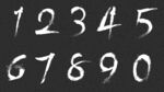 毛笔数字