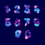 卡通数字