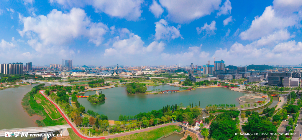 三山文翰湖全景