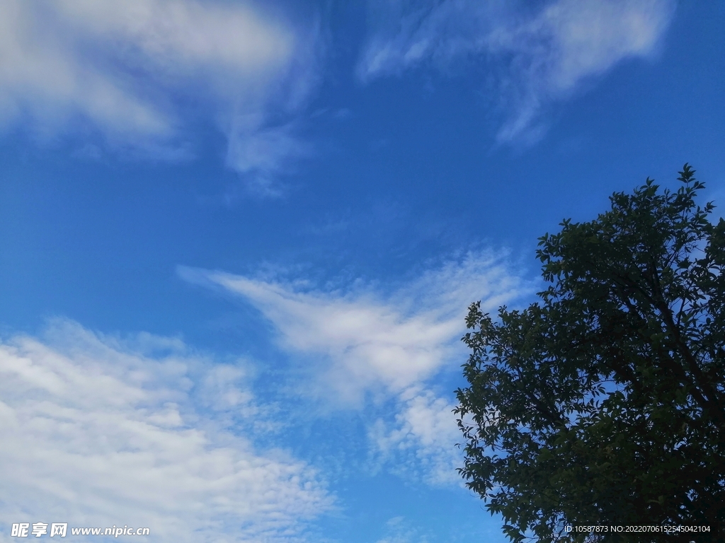 晴空 天晴 蓝天 白云 天空 