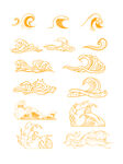 中式浪花纹