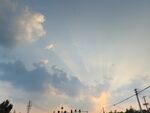 乡镇晚霞 