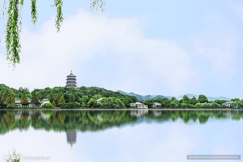 户外湖水旅游景点自然景观