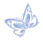 透明蝴蝶插画