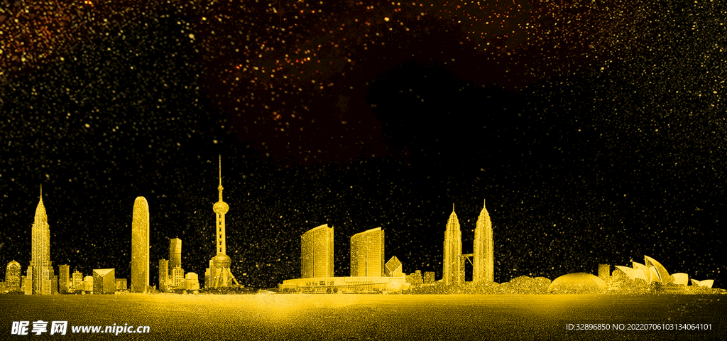 金色背景