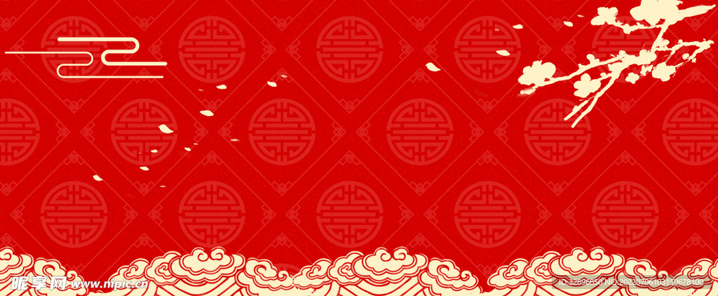 红色背景
