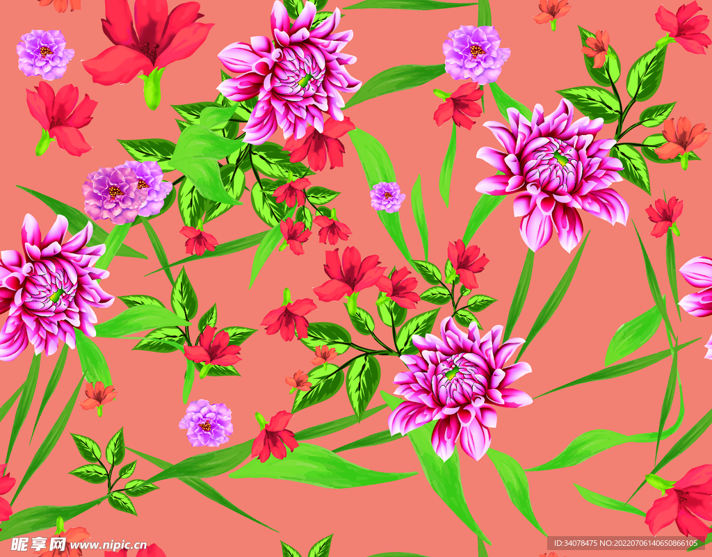 手绘花