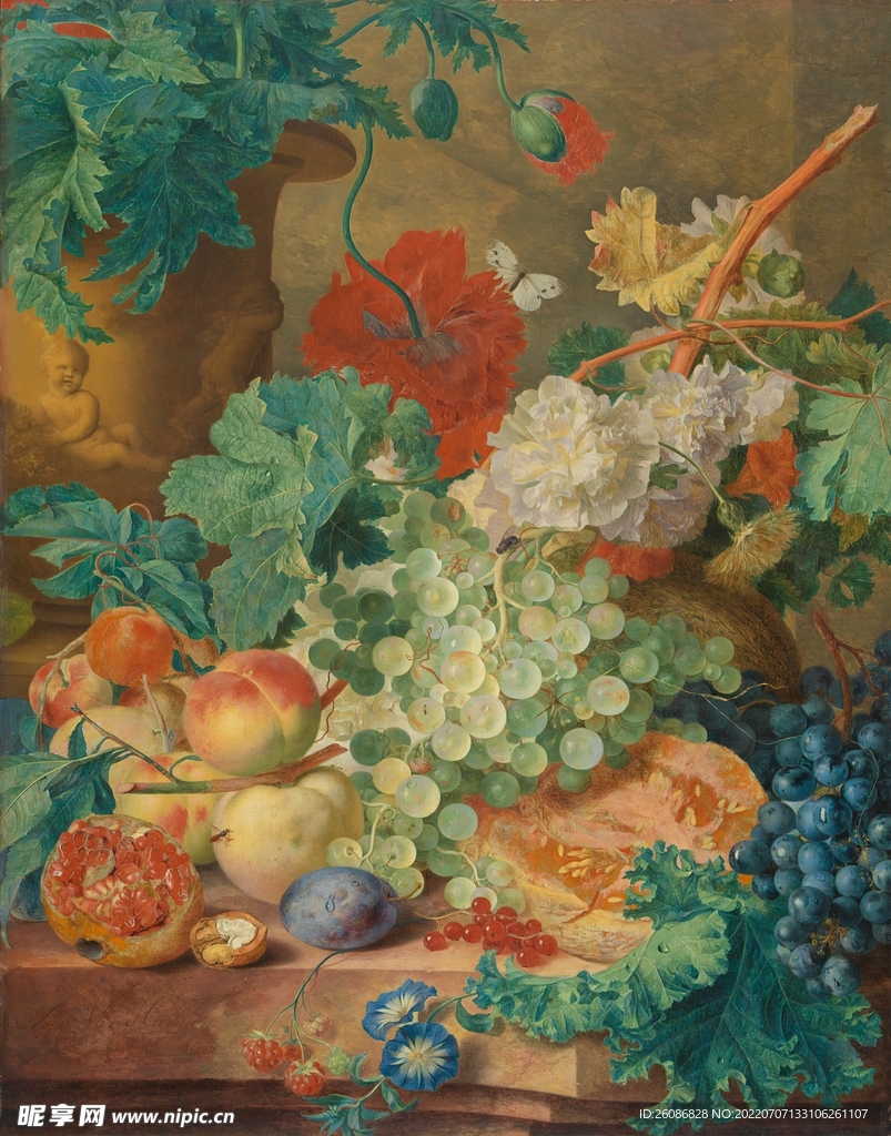花卉瓜果油画
