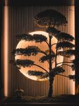 迎客松造景图片