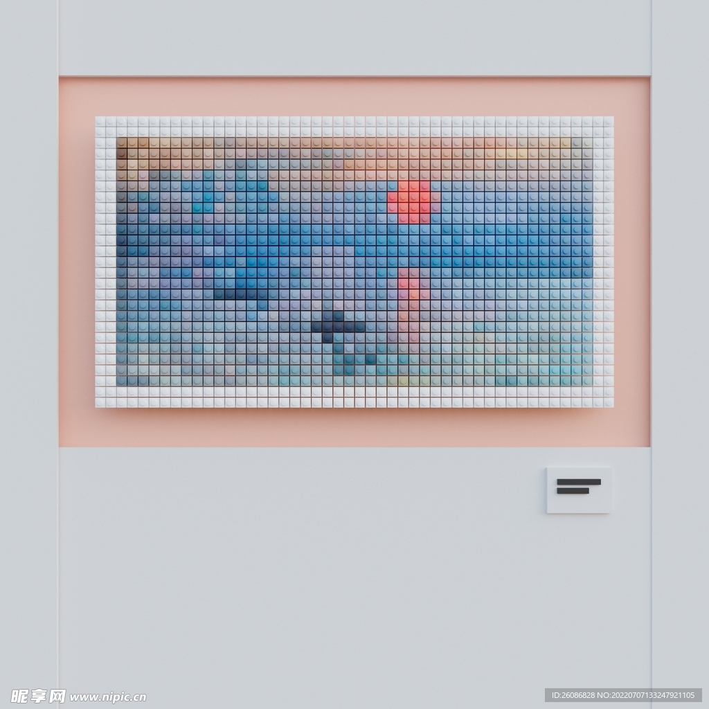 马赛克风格油画