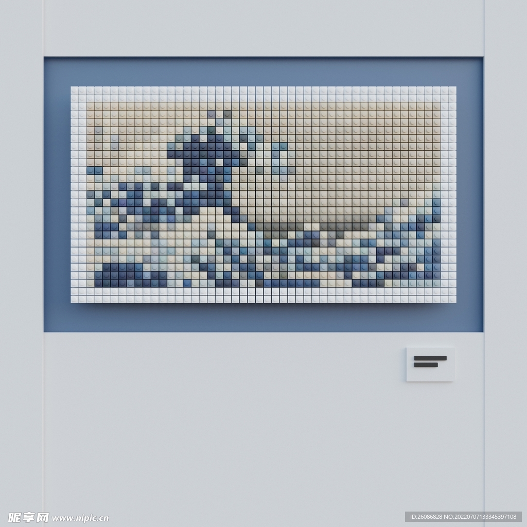 马赛克风格油画