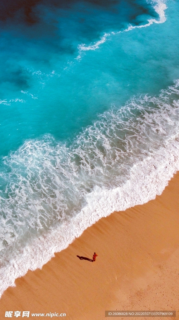大海沙滩景色