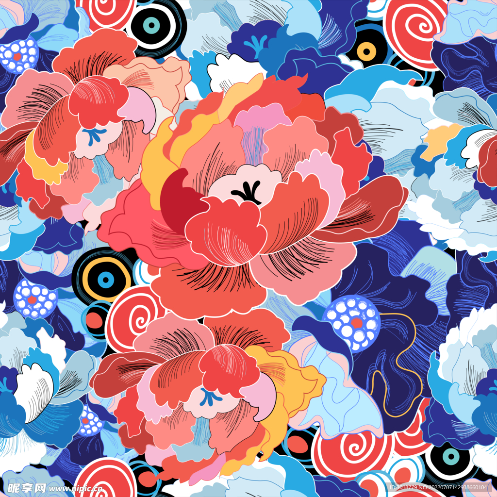 炫彩花纹 