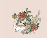 花卉兔子