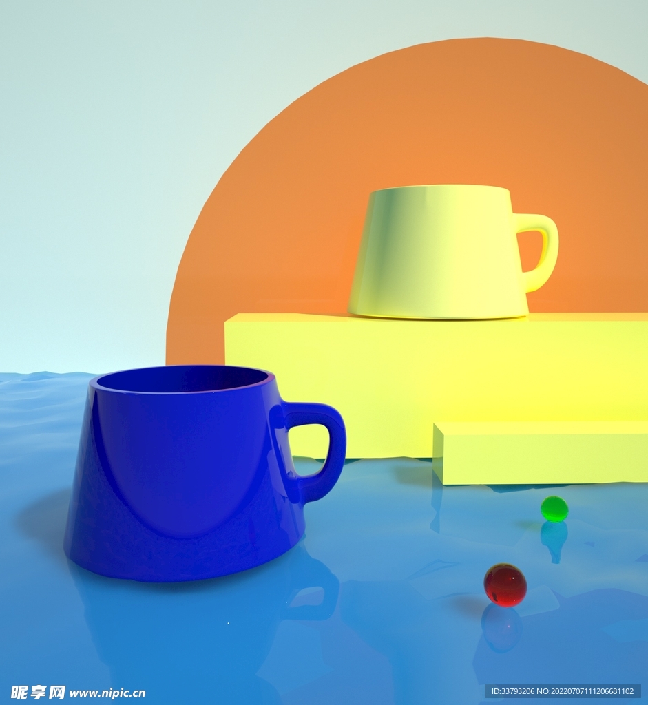 马克杯 3d