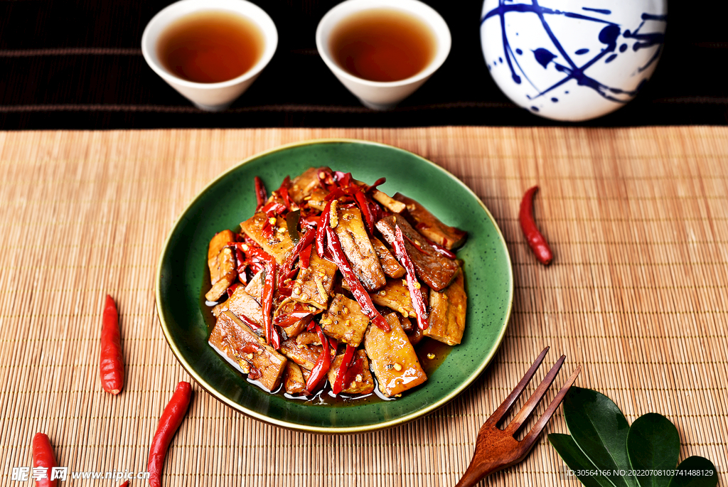 麻辣豆干美食