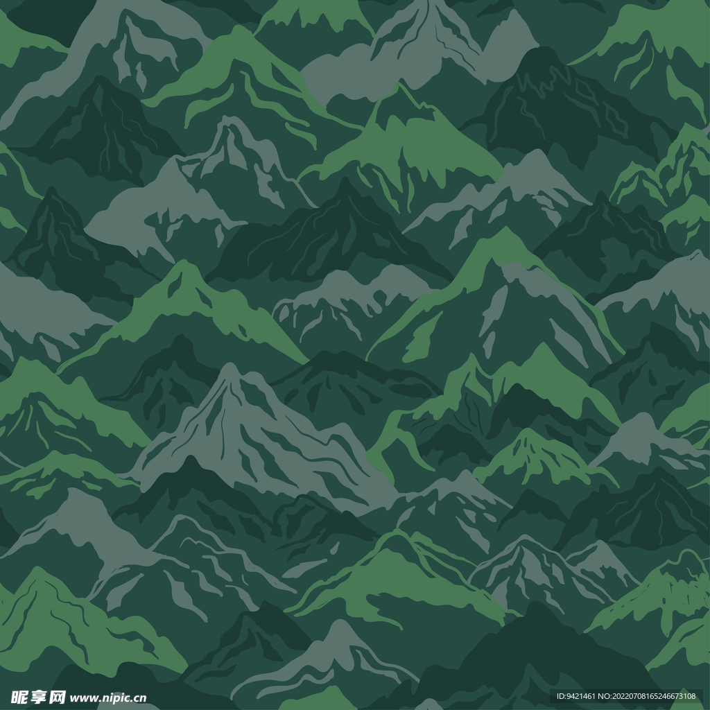 山脉插画