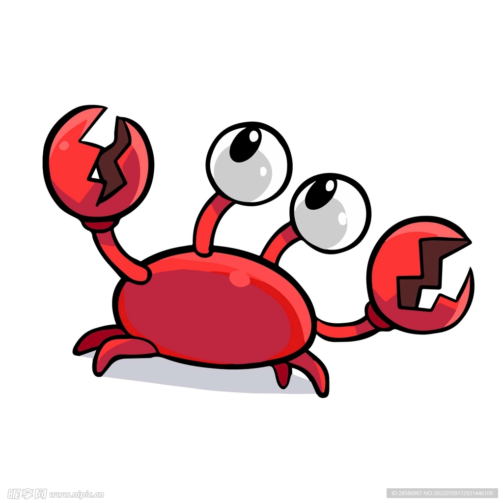 卡通小螃蟹