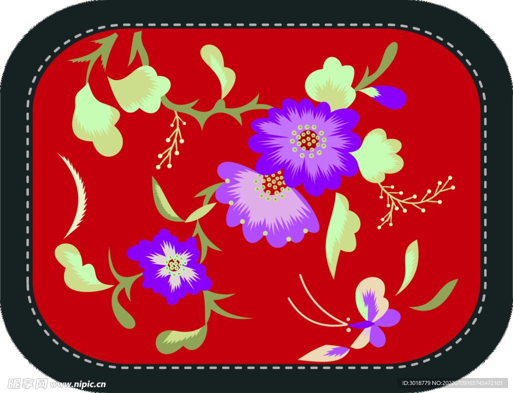 花鸟刺绣 