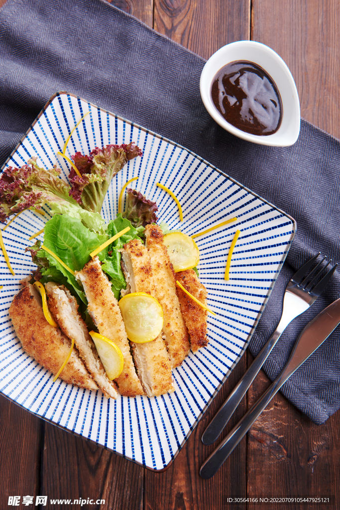 柠檬鸡排美食