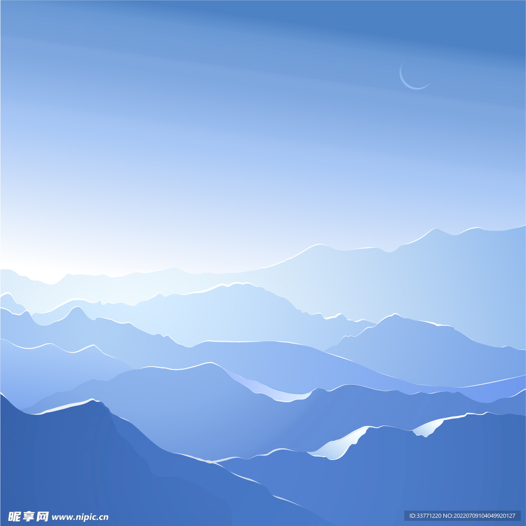 连绵山峰