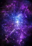 紫蓝星空图