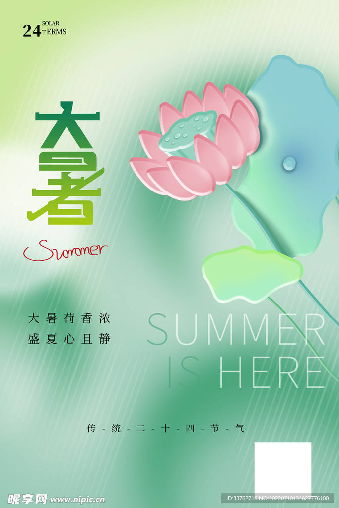 大暑海报