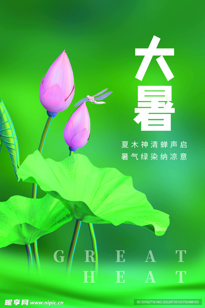 大暑海报