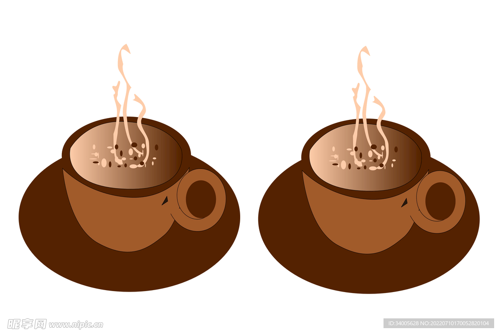 棕色茶杯