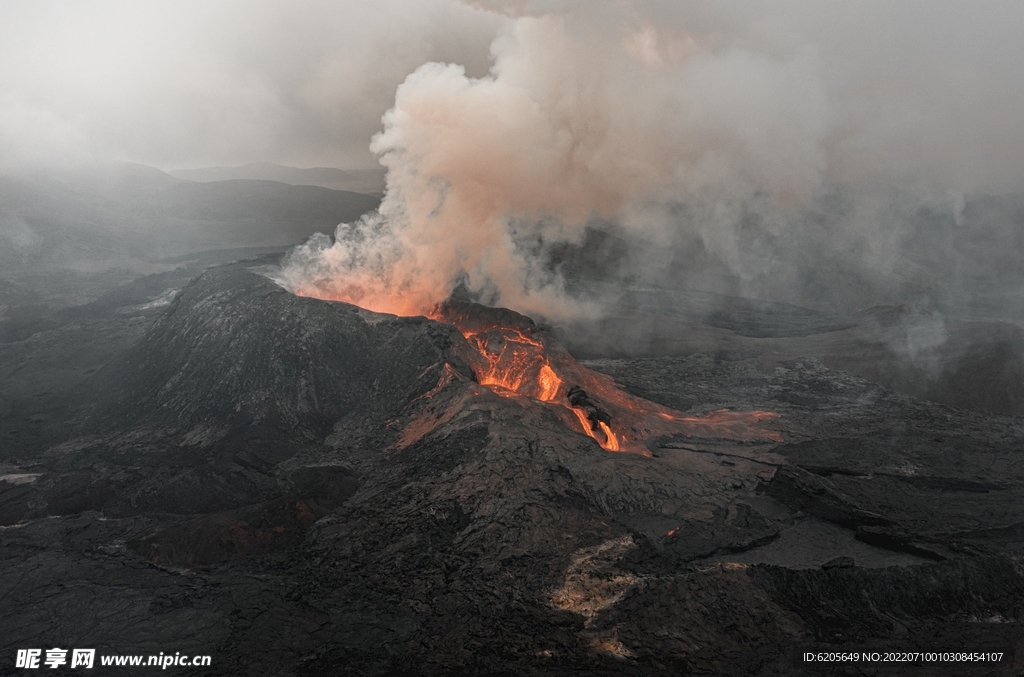 火山喷发地壳运动