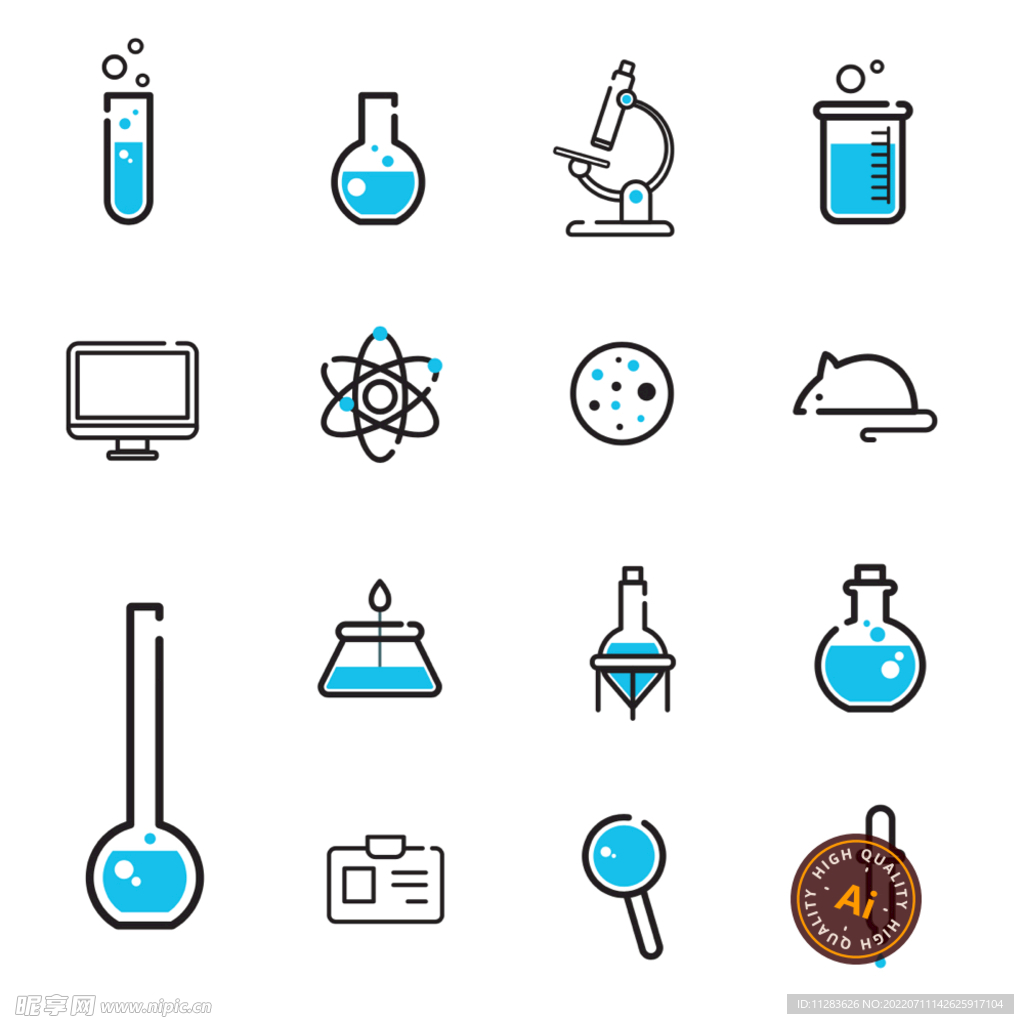 科学研究主题图标