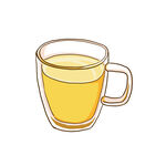 玻璃杯插画