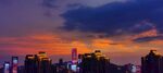 夕阳 城市