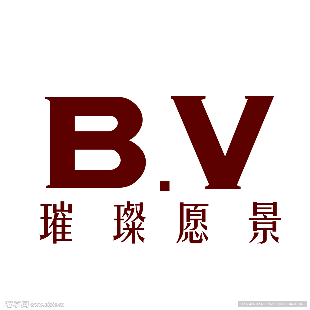 BV字母logo设计