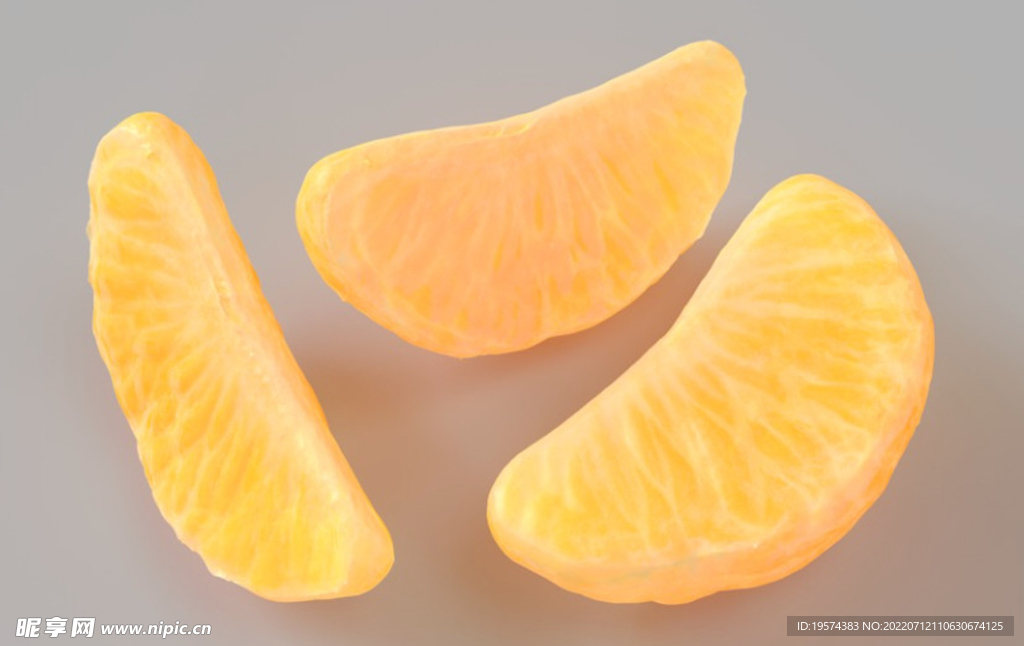 C4D模型橘子 