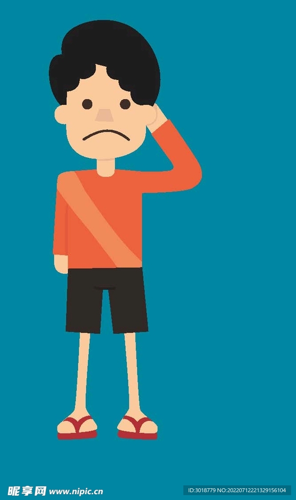 扁平化卡通人物 