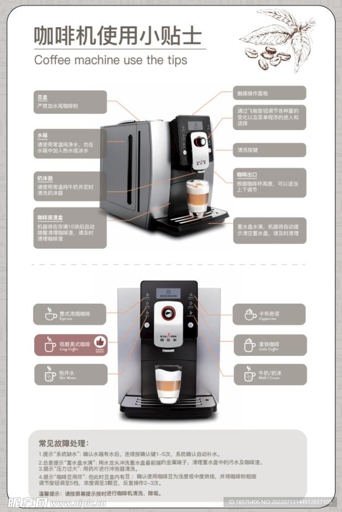 咖啡机使用方式