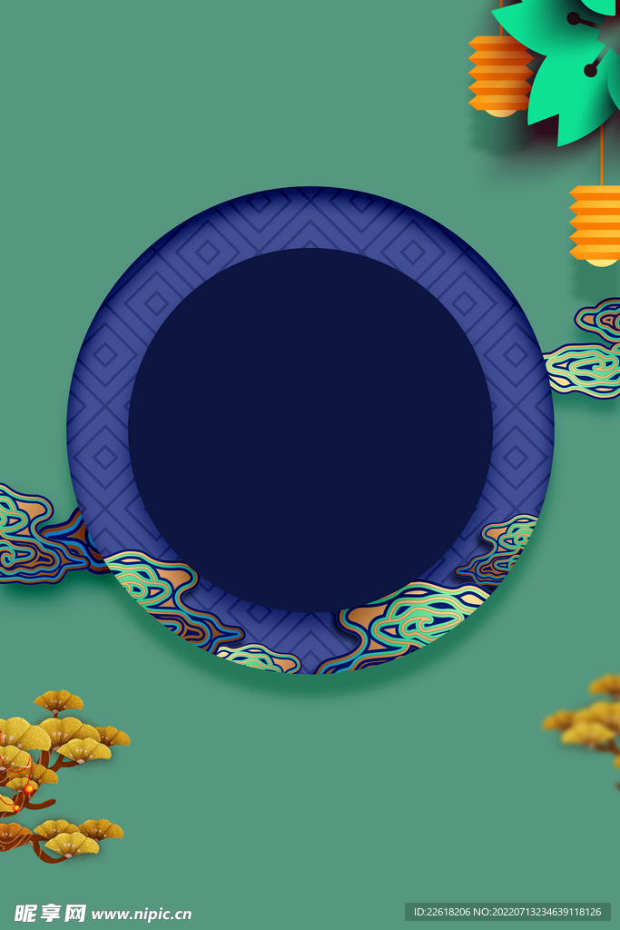 中国风二十四节气海报背景