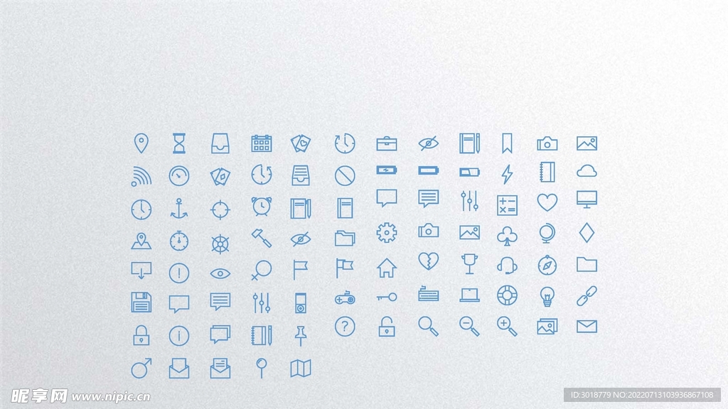 扁平化图标 设计图__广告设计_广告设计_设计图库_昵图网