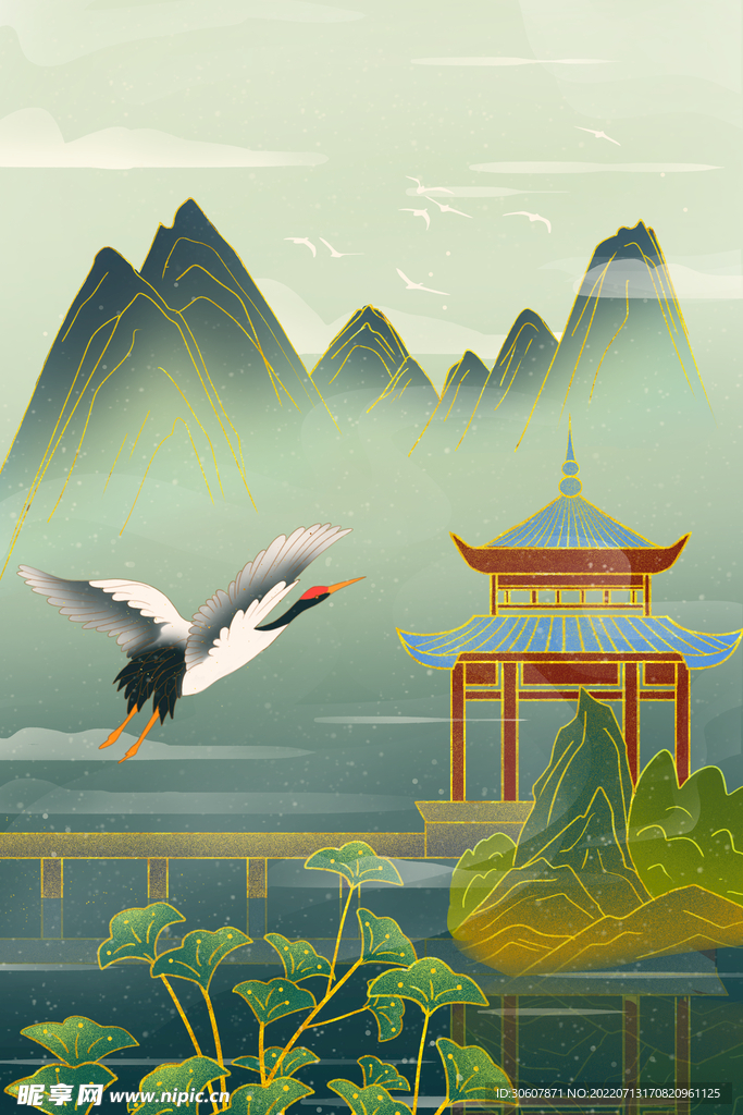国潮插画