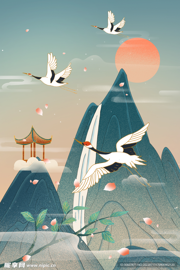 国潮插画