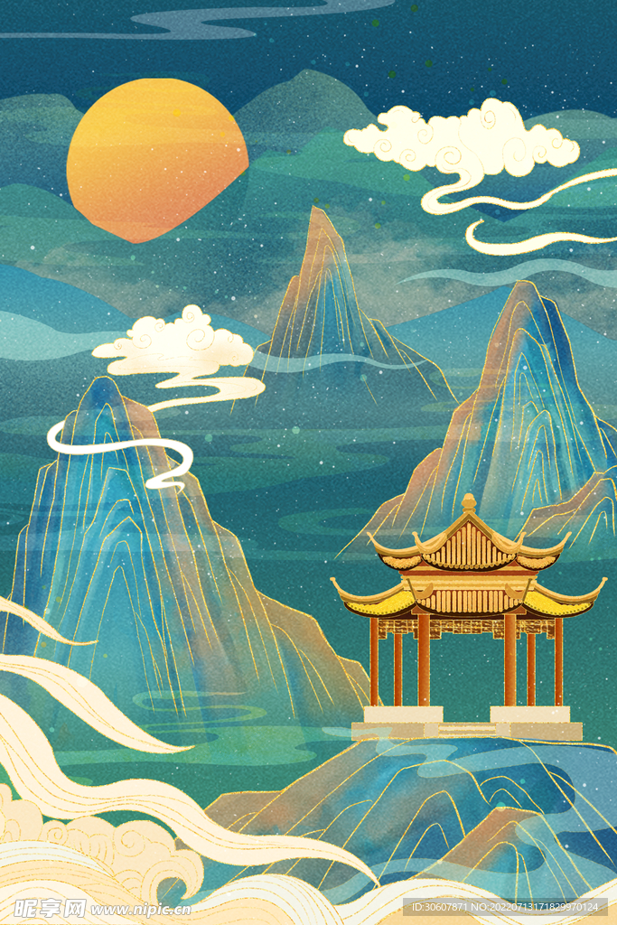 国潮插画