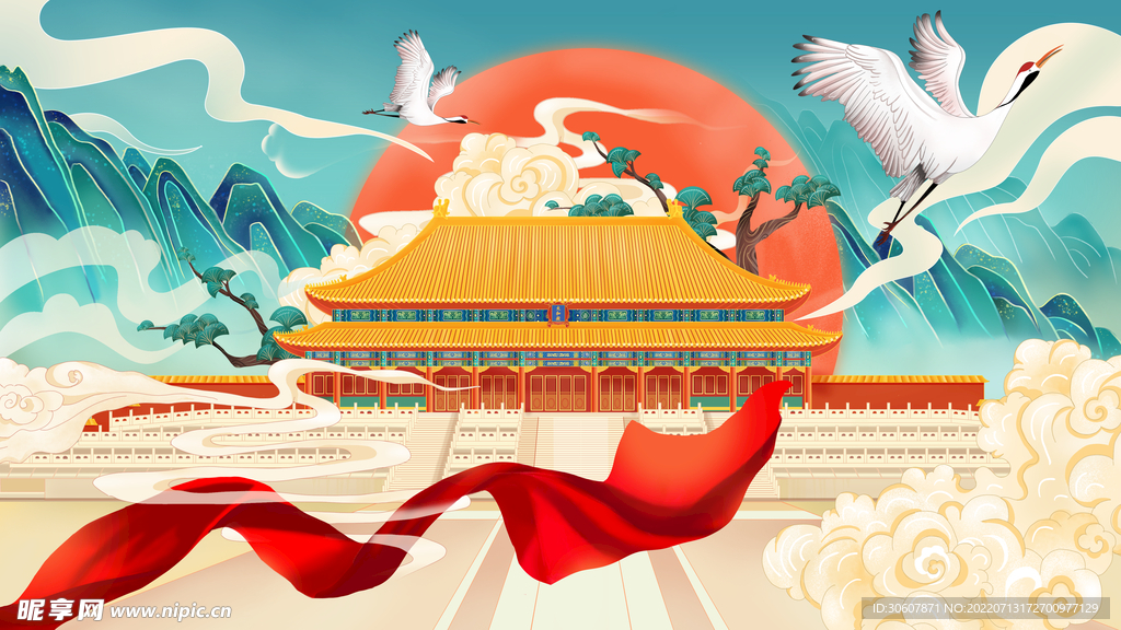 国潮插画