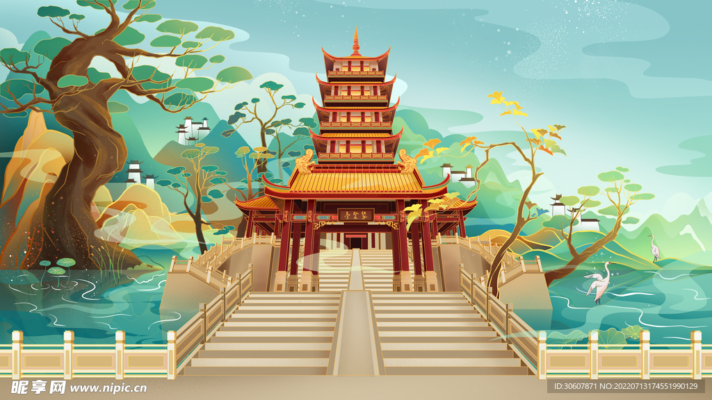 国潮插画