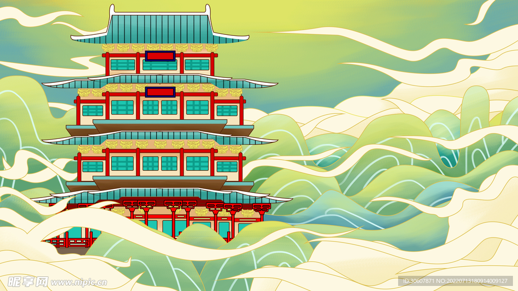 国潮插画