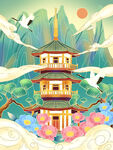 国潮插画